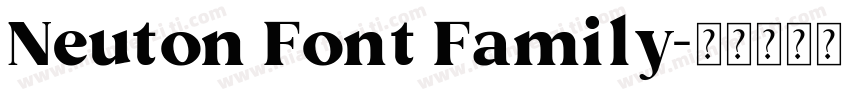 Neuton Font Family字体转换